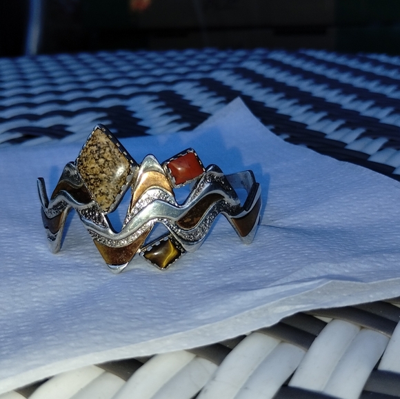 Carolyn Pollack cuff bracelet "four corners" from Relios collection - Picture 5 of 8